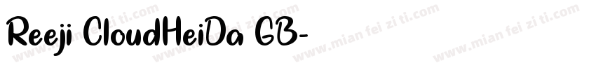 Reeji CloudHeiDa GB字体转换